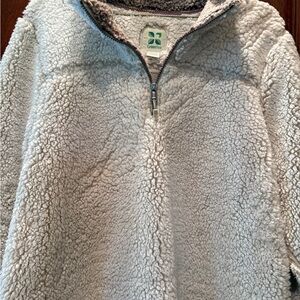 GreenTea Women's Gray Sherpa Sweater